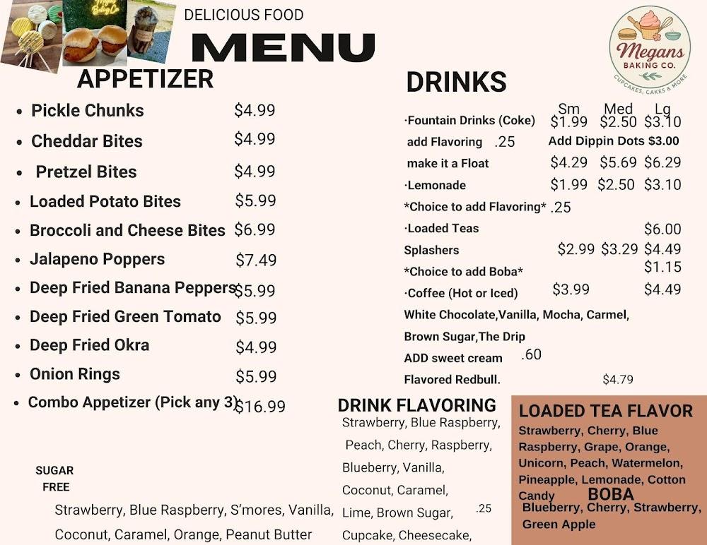 Megan's Baking Co. Menu image 1