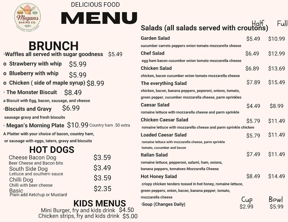 Megan's Baking Co. Menu image 2