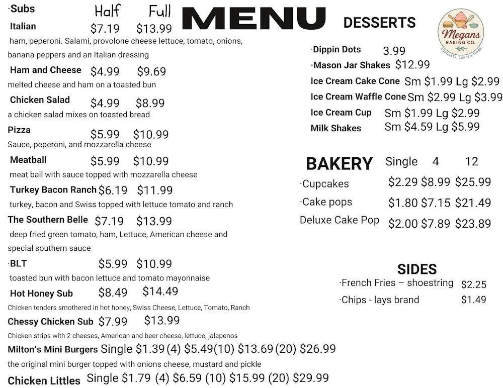Megan's Baking Co. Menu image 3